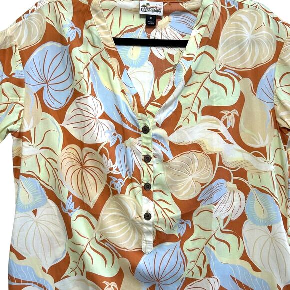 Patagonia Short Sleeved Pataloha Dress NWT Women's Sz XS Floral Hawaiian Mini - Picture 6 of 9